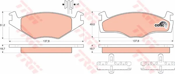 DİSK BALATA TRW GDB454
