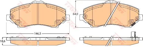 DİSK BALATA TRW GDB4605