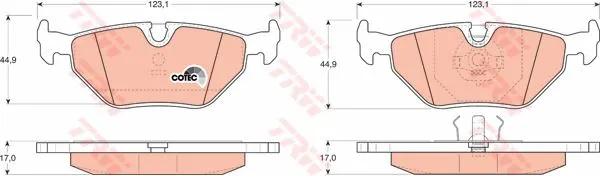 DİSK BALATA TRW GDB917