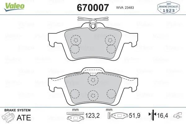 DİSK BALATA VALEO 670007