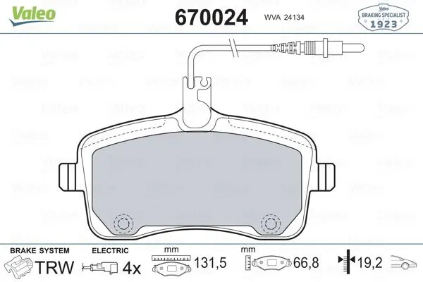 DİSK BALATA VALEO 670024