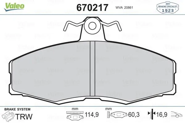 DİSK BALATA VALEO 670217