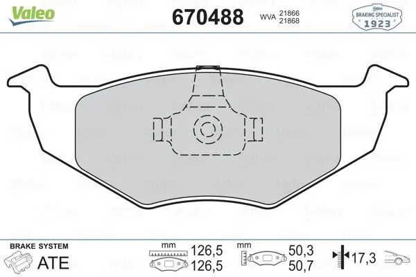 DİSK BALATA VALEO 670488