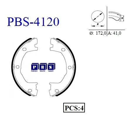EL FREN BALATASI PBS 4120