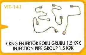 ENJEKTÖR BORUSU VE PARÇALARI VITESSE 141