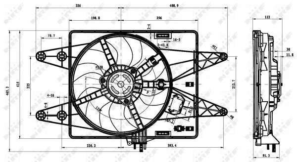 FAN MOTORU VE PARÇALARI NRF 47430