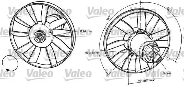 FAN MOTORU VE PARÇALARI VALEO 696039