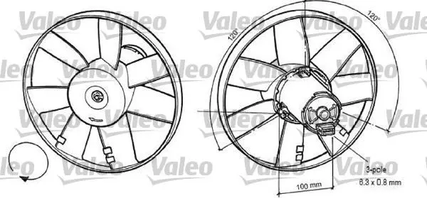 FAN MOTORU VE PARÇALARI VALEO 696041