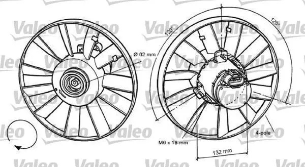 FAN MOTORU VE PARÇALARI VALEO 696057