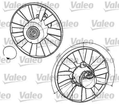 FAN MOTORU VE PARÇALARI VALEO 696059