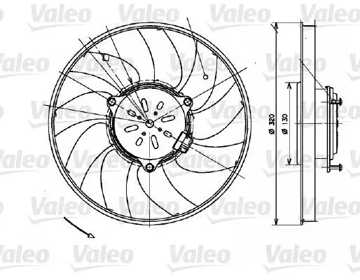 FAN MOTORU VE PARÇALARI VALEO 696082