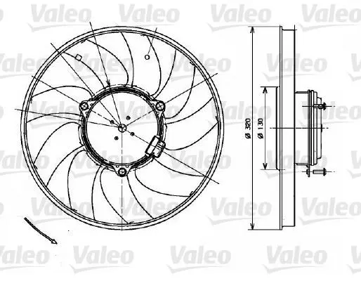FAN MOTORU VE PARÇALARI VALEO 696083