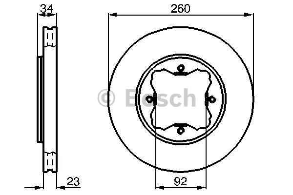 FREN DİSKİ BOSCH 0986478568