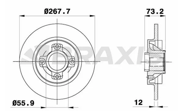 FREN DİSKİ BRAXIS AD0056