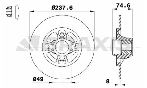 FREN DİSKİ BRAXIS AD0279