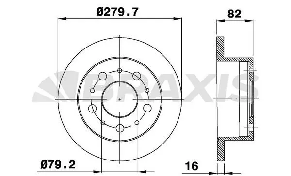 FREN DİSKİ BRAXIS AD0348