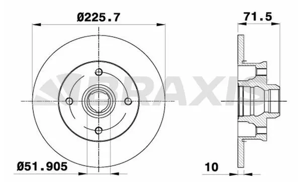 FREN DİSKİ BRAXIS AD1014