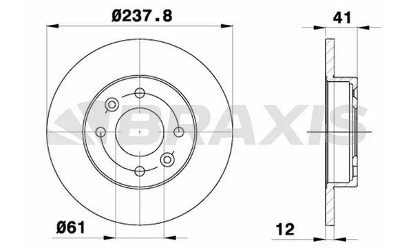 FREN DİSKİ BRAXIS AE0014
