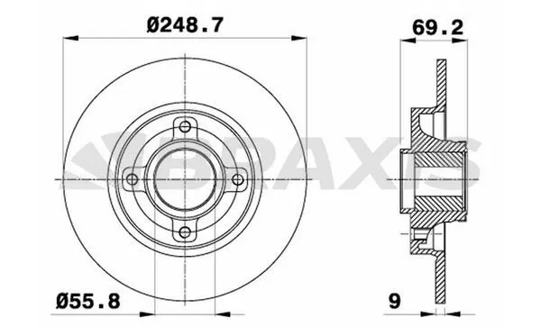 FREN DİSKİ BRAXIS AE0055