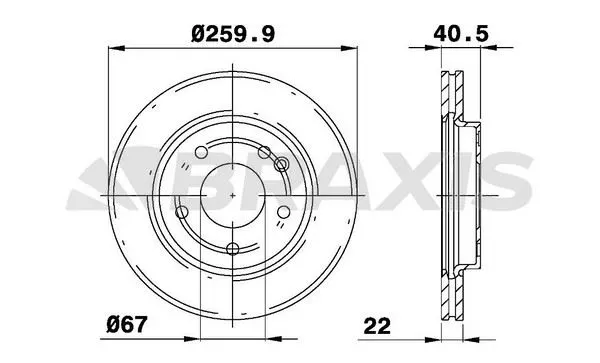 FREN DİSKİ BRAXIS AE0088