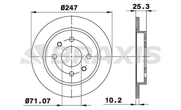 FREN DİSKİ BRAXIS AE0097