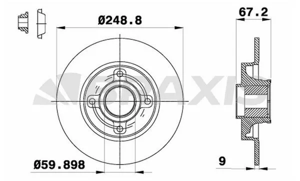 FREN DİSKİ BRAXIS AE0098
