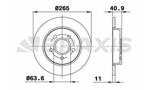 FREN DİSKİ BRAXIS AE0100