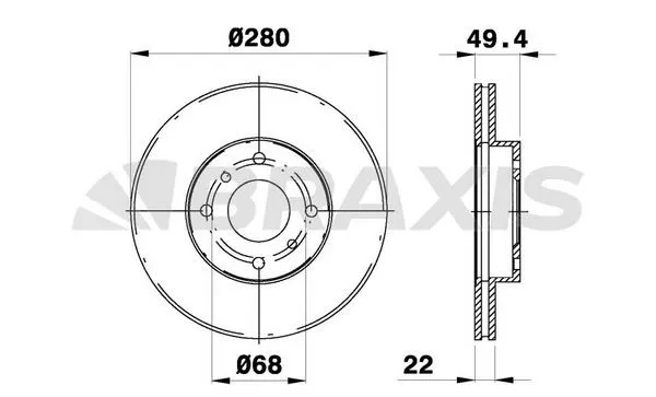 FREN DİSKİ BRAXIS AE0144