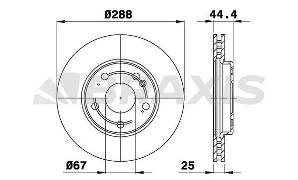 FREN DİSKİ BRAXIS AE0155