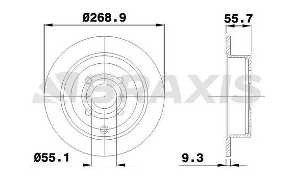 FREN DİSKİ BRAXIS AE0163