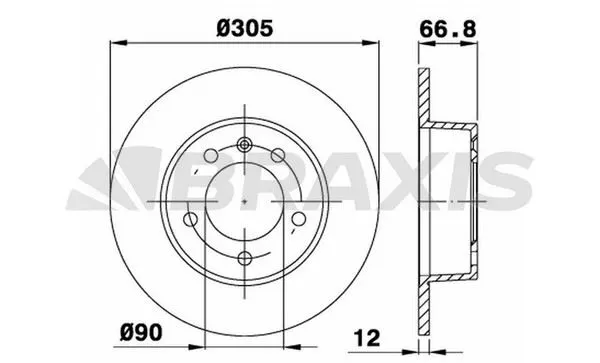 FREN DİSKİ BRAXIS AE0174