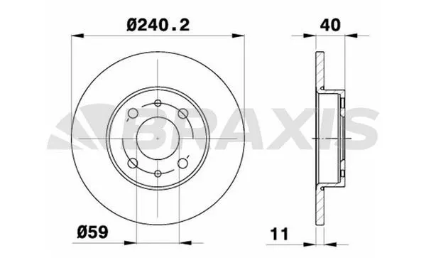 FREN DİSKİ BRAXIS AE0212