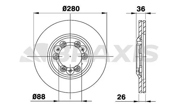 FREN DİSKİ BRAXIS AE0251