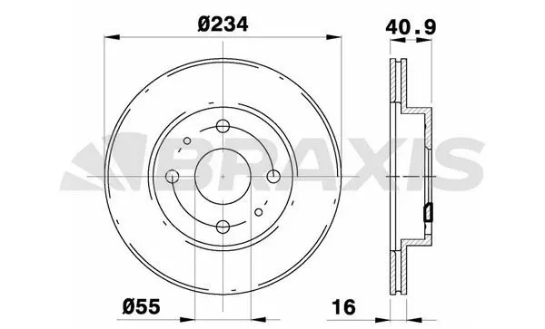 FREN DİSKİ BRAXIS AE0278