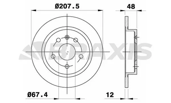 FREN DİSKİ BRAXIS AE0370