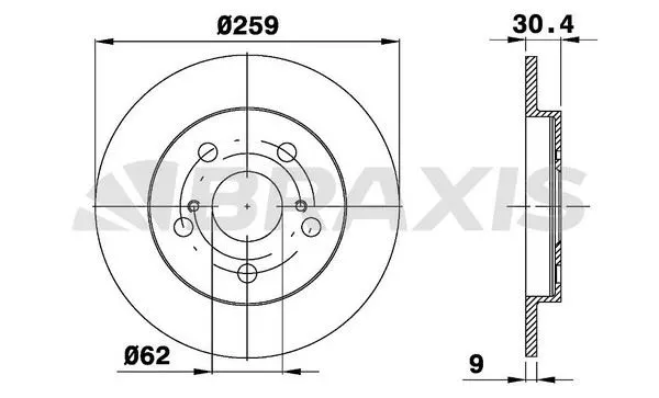FREN DİSKİ BRAXIS AE0455
