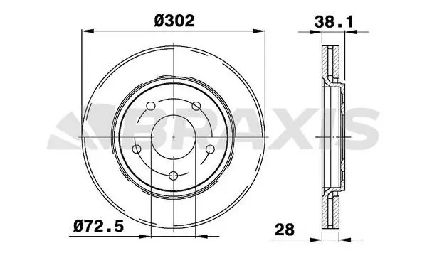 FREN DİSKİ BRAXIS AE0555