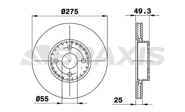 FREN DİSKİ BRAXIS AE0571