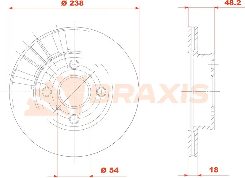 FREN DİSKİ BRAXIS AE0802