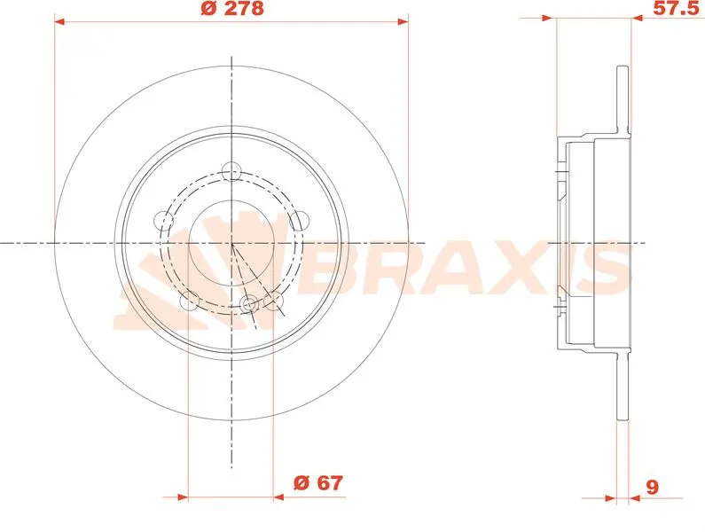 FREN DİSKİ BRAXIS AE0850