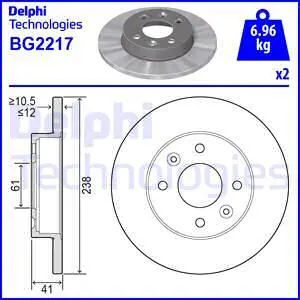 FREN DİSKİ DELPHI BG2217