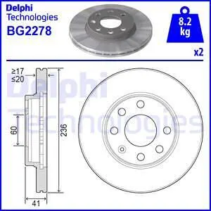 FREN DİSKİ DELPHI BG2278