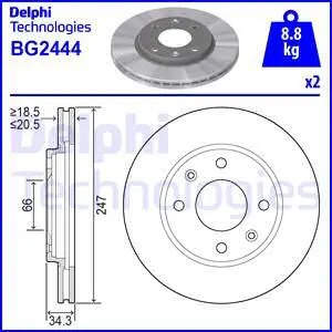 FREN DİSKİ DELPHI BG2444