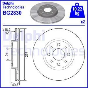 FREN DİSKİ DELPHI BG2830