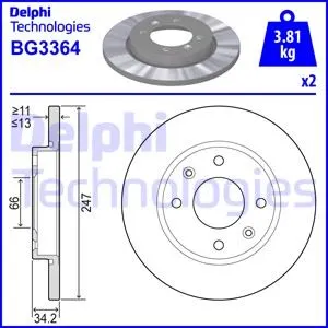 FREN DİSKİ DELPHI BG3364