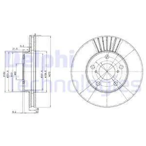 FREN DİSKİ DELPHI BG3856