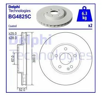 FREN DİSKİ DELPHI BG4825C