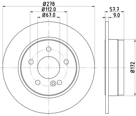 FREN DİSKİ HELLA 8DD355114-181