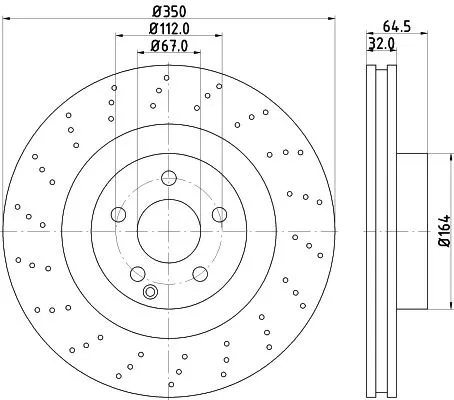 FREN DİSKİ HELLA 8DD355115-401
