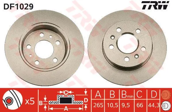 FREN DİSKİ TRW DF1029